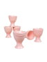 Hermia ST005106F971A0000000AV0700 Juego de Hueveras de Cerámica, 6 Piezas, Rosa